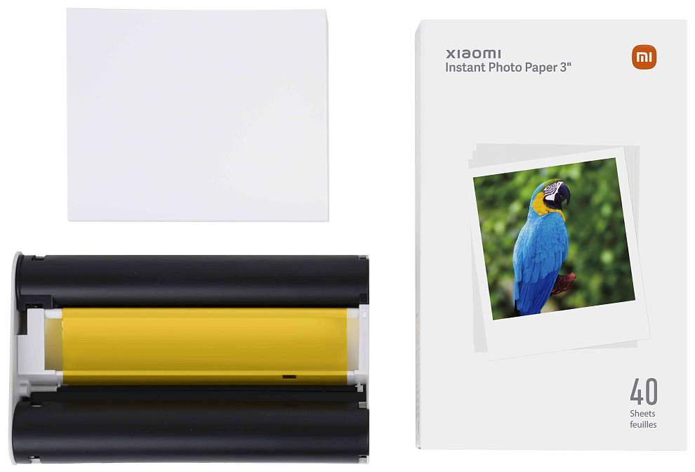 Компактный фотопринтер Xiaomi Instant Photo Printer 1S Set белый BHR6747GL